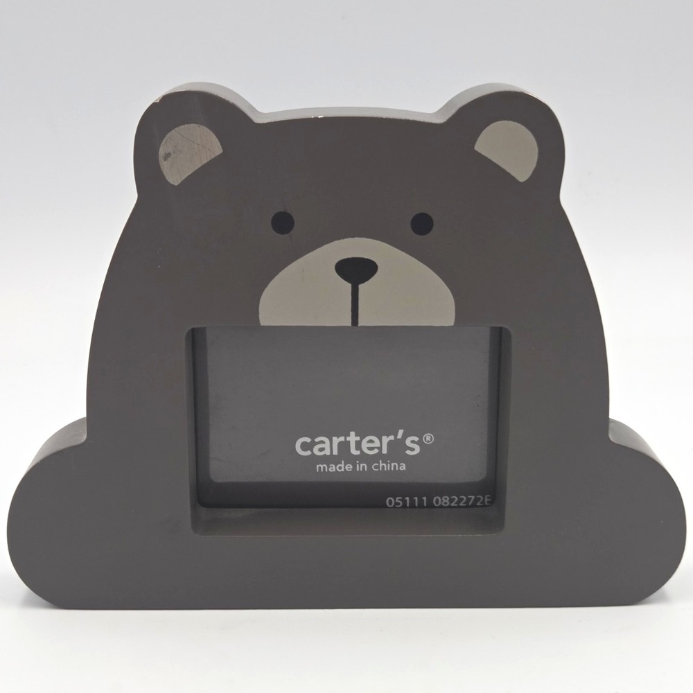Carter's Gray/Brown Bear Shaped Nursery Picture Frame Unisex